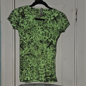 Next Level Apparel Lime Graphic Tee